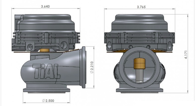 Вестгейты TiAL серии MV-S 38 мм